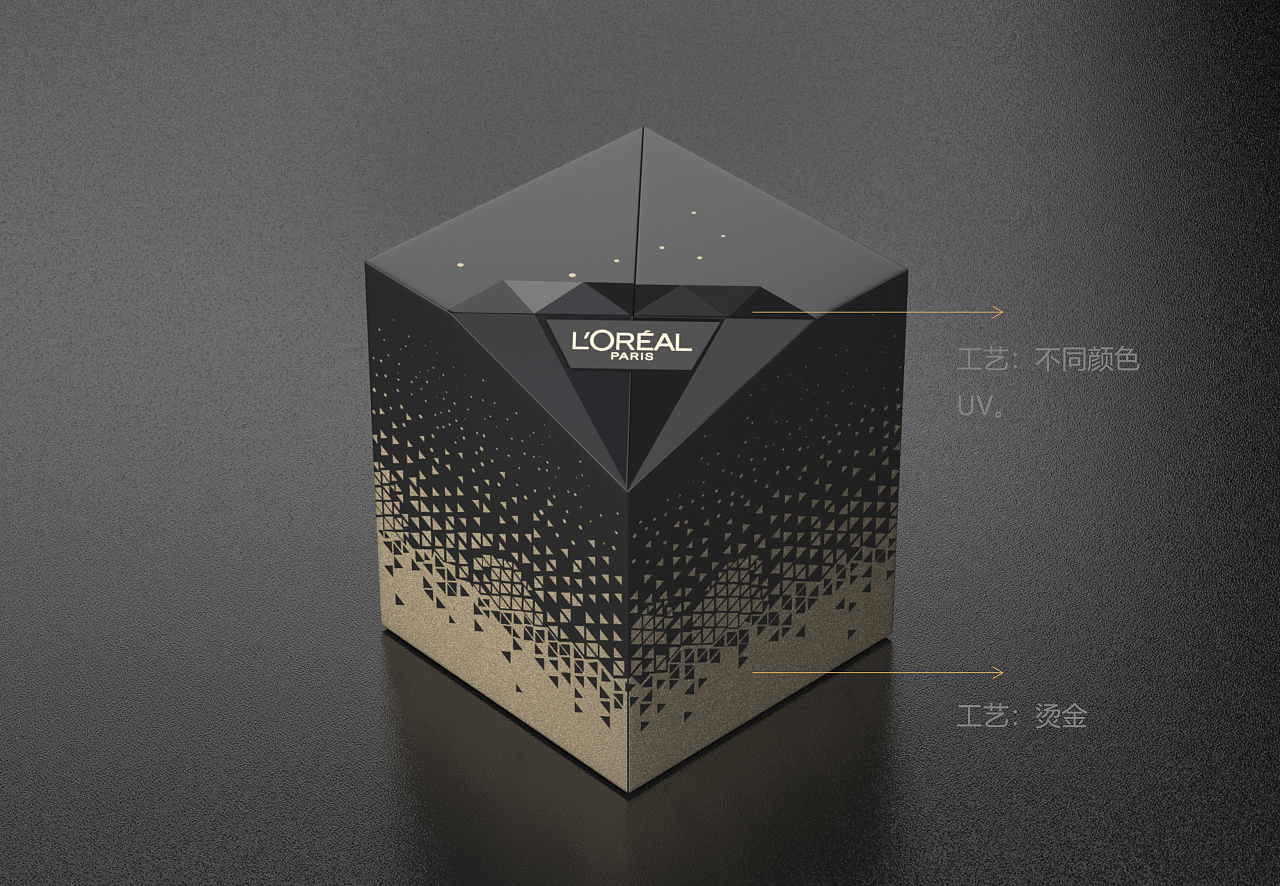 歐萊雅黑鉆松露禮盒包裝設計 柏星龍匠心演繹奢華美學